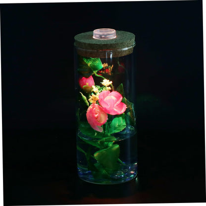 CORHAD Led Landscape Glass Bottle Modern Decor for Terrariums Indoor Plants Aquariums for Office Home