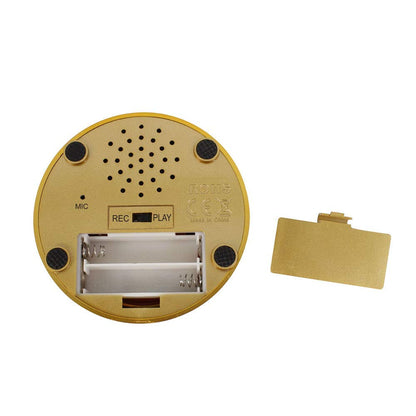 Voice Recorder Button,Talking Buttons,Record Sound Button for Gift Education, Easy Button,Funny Office Gift,Funny Button,30 Second Recording,Interesting Buttons (Gold)