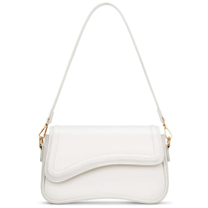 KKXIU Shoulder Bag for Women Small Clutch Purses Cute Hobo Handbag Trendy Underarm Bag-Beige