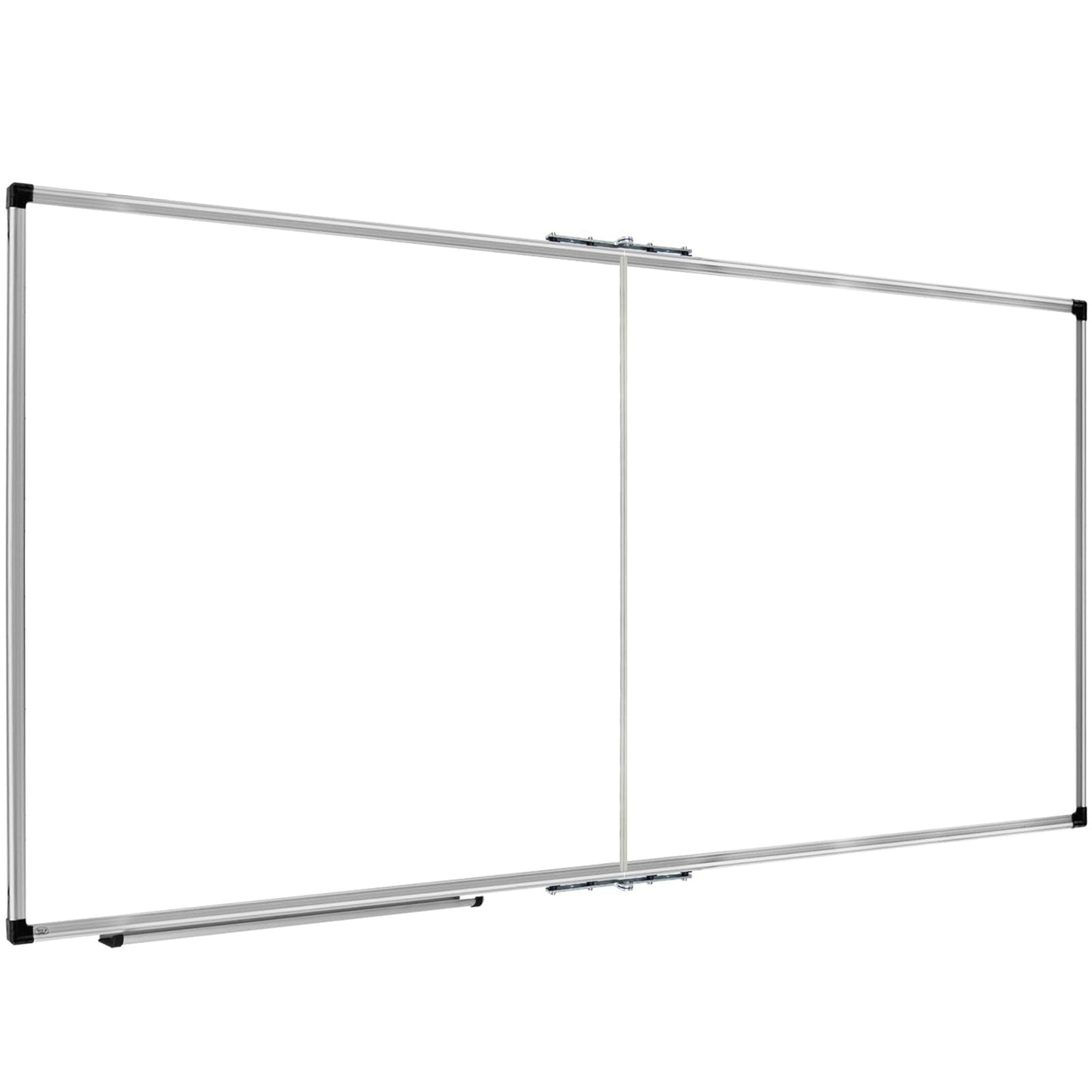XBoard Magnetic Whiteboard 60 x 36 Inch, Foldable Dry Erase White Board with Aluminium Frame & Marker Tray 5' x 3', Wall Mounted Folding Message Presentation Board