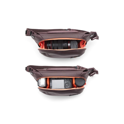 Peak Design Everyday Sling 10L, Eclipse, Padded Adjustable Shoulder Strap for Crossbody or Waist Carry, FlexFold Dividers, Ideal for Carrying Cameras or Everyday Essentials, Sling Bag for Men & Women