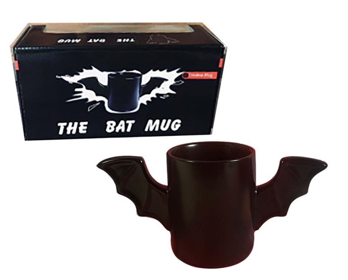 Hyzone Creative Bat Shaped Ceramic Coffee Cup, Water Cups With Peculiar Designs, Fashionable Tea Cups (Bat)