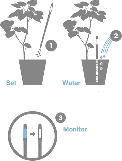 Sustee Aqua Meter, Moisture Sensor Refill Insert, Small Style, 4 Insert Replacement Sticks