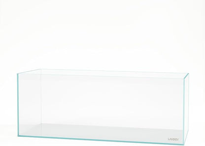 LANDEN 150cm 88.5 Gal Rimless Low Iron Aquarium Large Fish Tank, Bookshelf Aquarium, W59.06×D19.69×H19.41 in (150×50×50cm) 15mm Thickness with Black Nano Foam Leveling mat Included