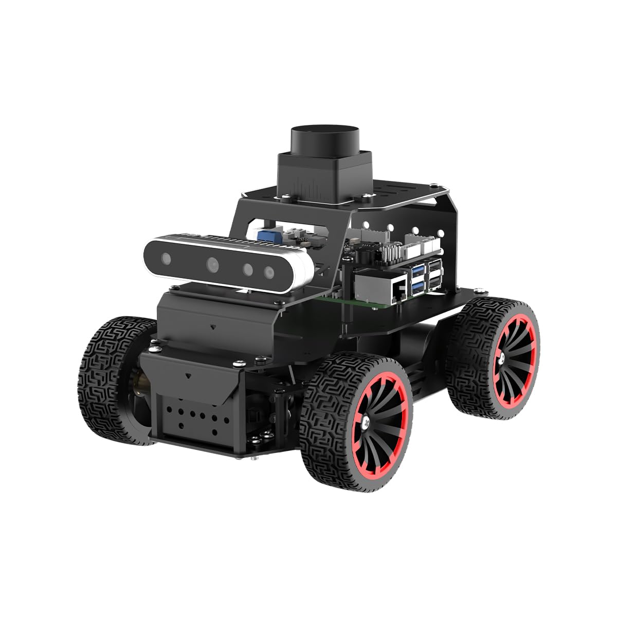 HIWONDER Robot Car with ChatGPT Large AI Models, 3D Depth Camera Ackermann Chassis ROS2-HUMBLE Lidar SLAM Mapping Navigation Autonomous Driving, MentorPi A1 Standard Kit with Raspberry Pi5 8GB