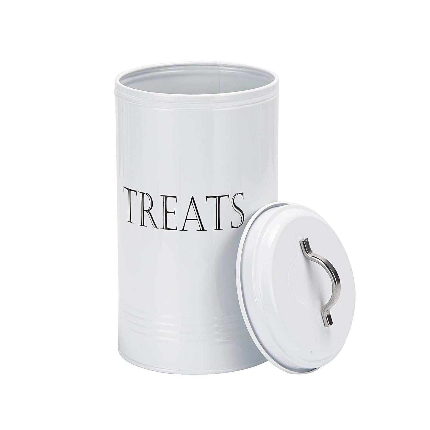 Brightalk Treat Jar with Lid, Cookies Treat Container Counter Top Canister Decorative Storage Container for Farmhouse Kitchen