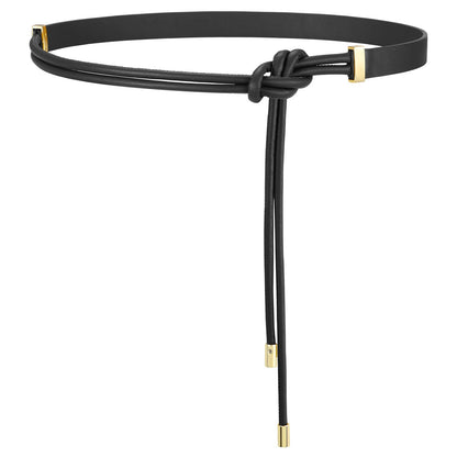 SUOSDEY Women Leather Knotted Thin Waist Belt for Dresses Jeans Pants Ladies Waist Rope Belts,Width 0.75"