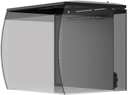 Fluval Flex 2.0 Aquarium Kit - Freshwater Fish Tank with Curved Glass - Includes 7500K LED Light, Lid and 3-Stage Filtration System (9 Gallon)