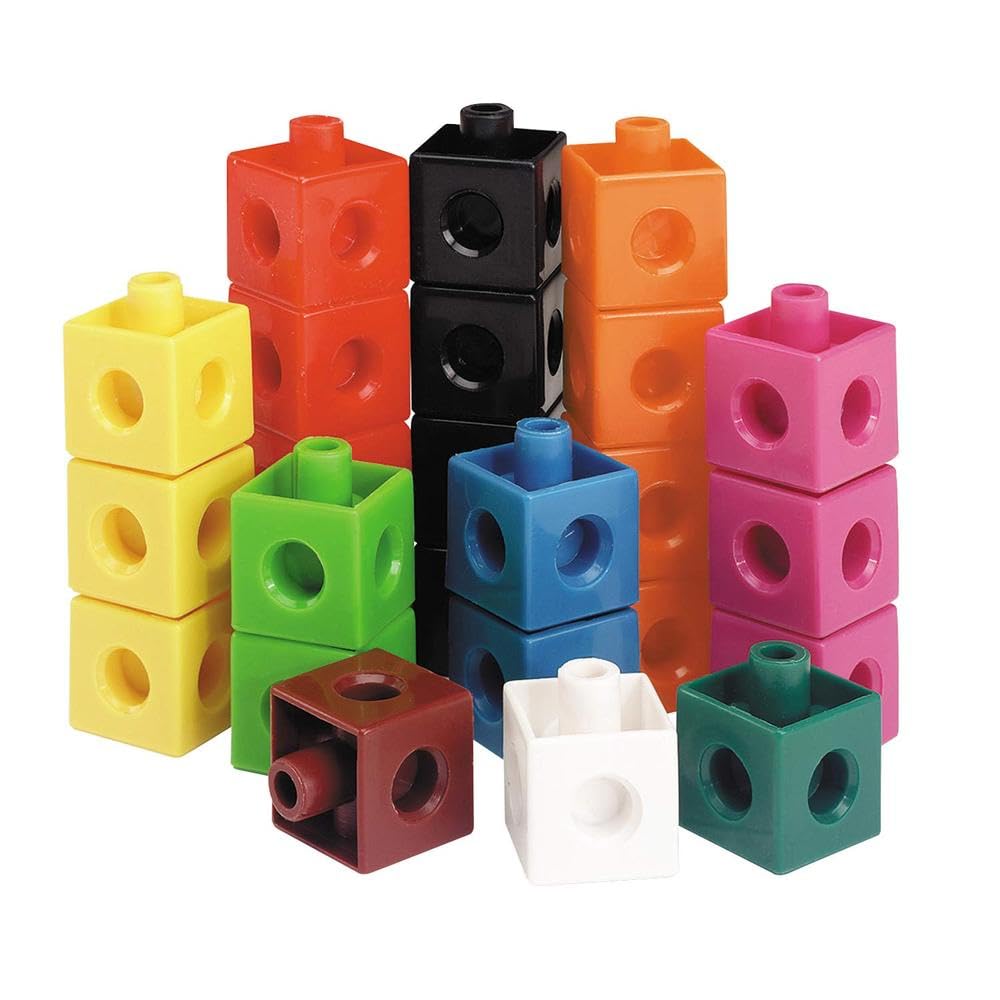 Learning Resources Snap Cubes Set of 1,000 - Math Manipulatives for Elementary School, Kindergarten Learning & Education Toys, Math Cubes, Counting Blocks for Classroom Centers and Homeschool