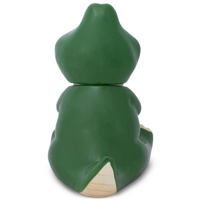 100 North Dolomite Ceramic 10.1 x 8.9 Everyday Cookie & Candy Jar with Airtight Lid: Perfect for Kitchen Canisters, Pet Treat Containers & Decorative Storage, Tyrannosaurus Rex Dinosaur