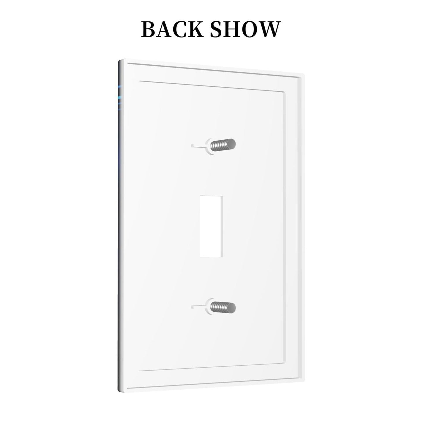 Stars Planet 1 Gang Light Switch Cover Blue Solar Decorative Wall Plate Single Toggle System Glow Switchplate Electrical Faceplate for Home Nursery Decor