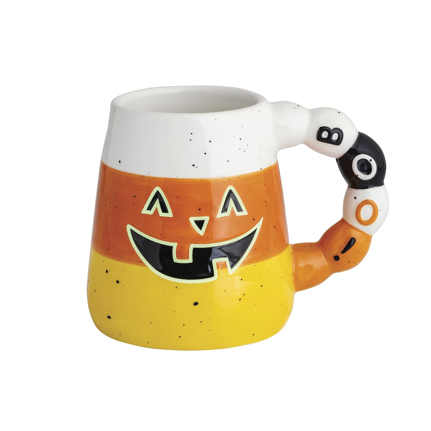 Mud Pie Halloween Candy Corn Glow in the Dark Mug