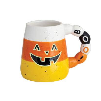 Mud Pie Halloween Candy Corn Glow in the Dark Mug