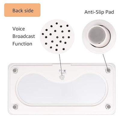 unipaws Digital Dog Baby Scale MAX 220lbs with Bluetooth App and Anti-Slip Strip, Medium-Small Veterinary Scale for Cats, 27 x 13 Inches LCD Platform Pet Scale