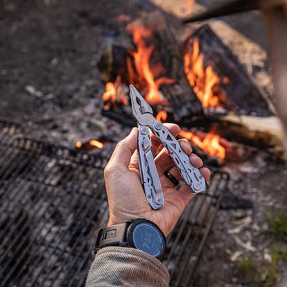 Gerber Gear Suspension-NXT 15-in-1 EDC Multi tool with Pocket Knife, Needle Nose Pliers and Wire Stripper Tools, Gifts for Men, Survival and Camping Gear, Stainless Steel