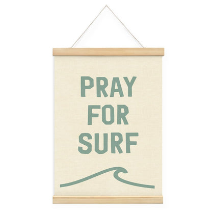 STHTTSW Beach Wall Decor Surf Poster Hanger with Wooden Frame, Surf Decor for Wall, Beach Room Decor Aesthetic for Teen Girls, Surfer Girl Beachy Wall Art 12x16 Inch