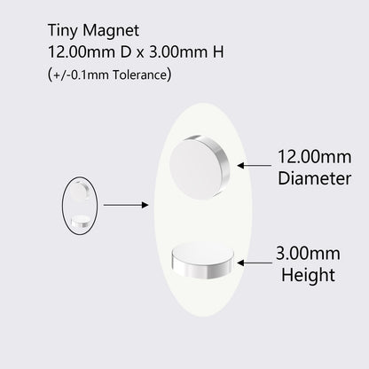 AplysiaTech N52 Magnets-12mm x 3mm - 40 Pack Small Disc Magnets, Strong Refrigerator Magnet, Round Powerful Rare Earth Neodymium Magnet for Crafts, Whiteboard, Kitchen Cabinet, Office,Fridge