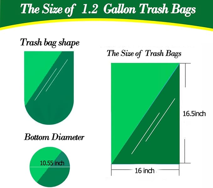 Hommaly 1.2 Gallon 240 pcs Small Pink Trash Bags, Strong Garbage Bags, Bathroom