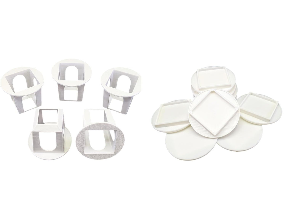 Grow Cubes for Hydroponic System/Compatible with Gardyn (10 Grow Cubes / 10 White caps)