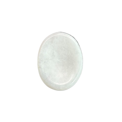 Snow Quartz Thumb Worry Stones Metaphysical Gemstone Crystal Healing Reiki Men Women Gift FENG Shui Positive Energy Love Wellness Palm Stones Wicca Powerful