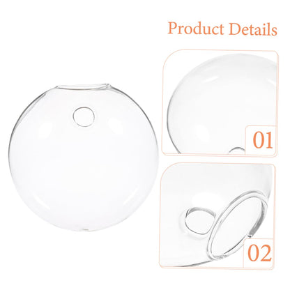 PRETYZOOM Hanging Hydroponic Glass Vase for Indoor Plants Wall Planter Terrarium Bottle Decorative Wall Holder for Home and Balcony Decor 4pcs Set