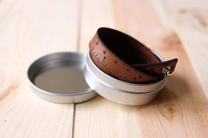ILOVEHANDLES WRIST RULER Medium Brown 15"| Tape Measure Bracelet | Leather Cuff | Leather Wrap Bracelet | Sewing | Knitting | Crochet | Notion | Gift