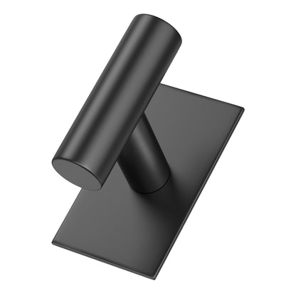 VAEHOLD Wall Towel Hooks, Heavy Duty Sticky Holder Waterproof Towel Hooks for Hanging Coat, Clothes, Closet Hook Wall Mount for Kitchen (Black, 4 Pack)