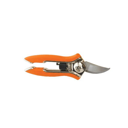 Dramm ColorPoint Stainless Steel Compact Garden Pruning Shears, Hand Pruner, Garden Clippers, with Heavy Duty Blade and Easy grip Handle, Orange