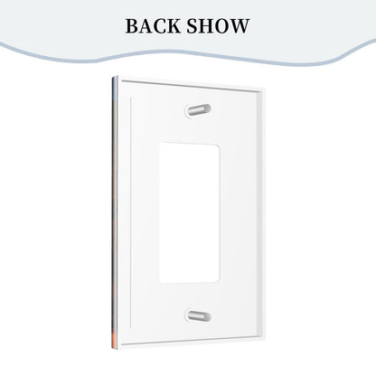 HLCoChT Decorative Art Light Switch Covers Pumpkin - lit Halloween Eve Switch Plate 1 Gang Rocker Outlet Decorative Switch plate Faceplate GFCI Light Switch Covers