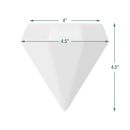 Arcadia Garden Products AP12B Ceramic Air Planter, Diamond Style-4.5X4.5 Black