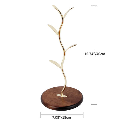 HoroM Gold Coffee Mug Tree for Counter, Coffee Mug Holder Stand, Mug Rack Countertop