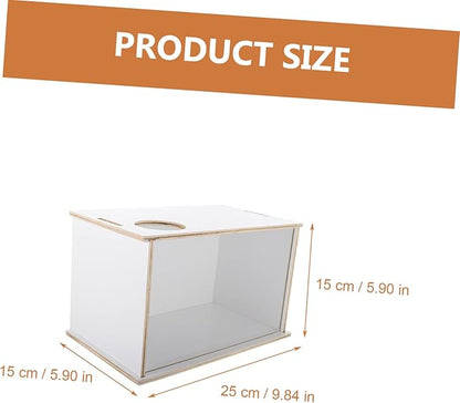 Wooden Hamster Sand Bath Box Multi-Function Pet Bathtub for Chinchillas Animals Easy to Design for Bathing Toilet Use Fresh Tidy Space