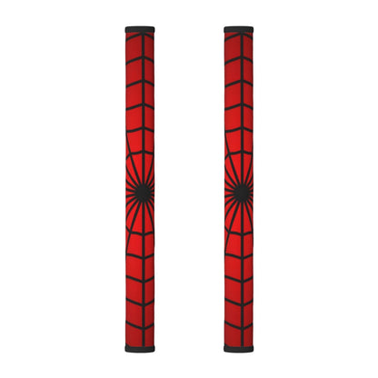Cotsena Red Spider Web Refrigerator Door Handle Covers Set of 2 Washable Kitchen Appliance Handle Covers Protector for Fridge Microwave Stove Oven Dishwasher