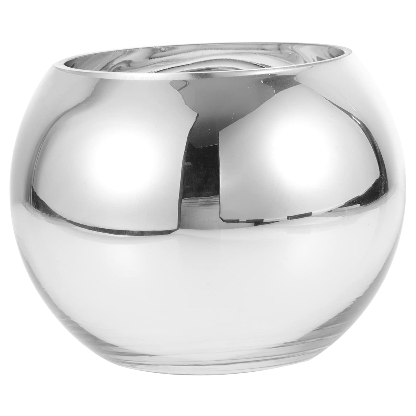 Silver Vintage Inspired Vase Bubble Ball Vase Bowl Terrarium Centerpiece