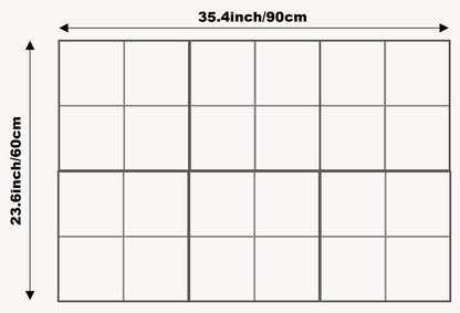 DECORITA Cork Board 24 x36 Alternative - 6 Pack Felt Wall Tiles with Safe Removable Adhesive Tabs, Cork Boards for Walls Home Office Pin Board Tack Board Cork Board - Gray Blue