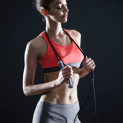 [Tangram Factory] Smart Rope - LED embedded Jump Rope (Chrome, Large)