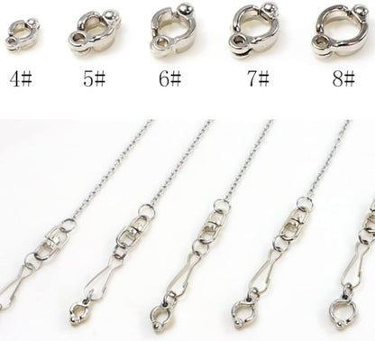 Bird Foot Chain Flying Stainless Steel Training Rope Outdoor Parrot Ankle Foot Ring Accessories Bird Harness Leash Prevent Escaping (8#)