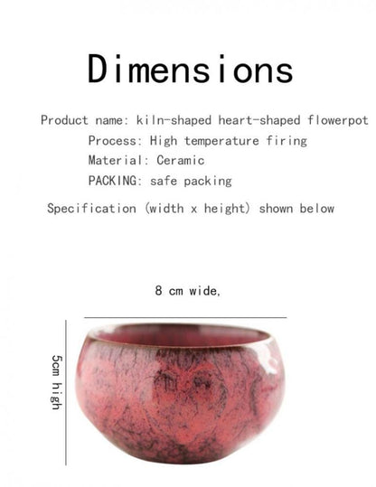 YYW Ceramic Plants Pots 3 Inch Set of 4 Flower Pots with Drainage and Bamboo Tray for Indoor/Outdoor Small House Plants,Foliage Plant (Set 1)
