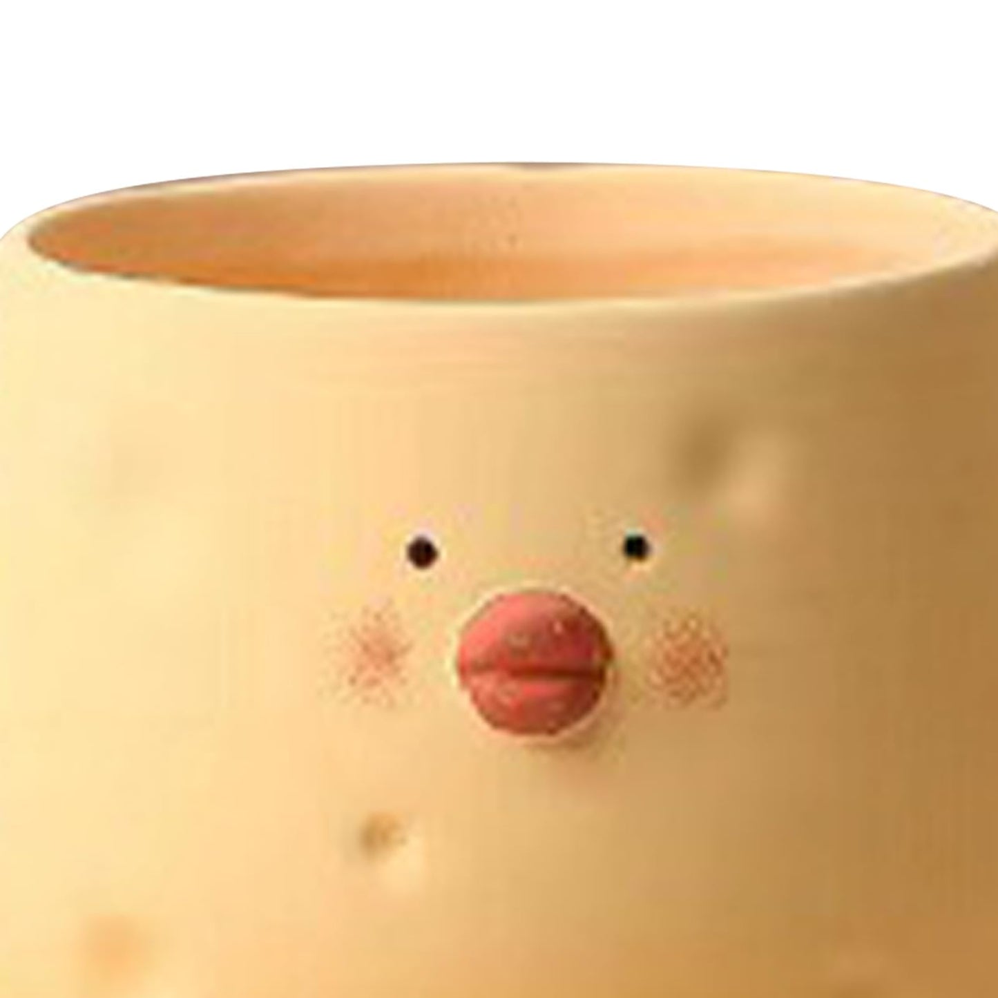 TOPINCN Yellow Chicken Planter Ceramic Cute Flower Pot Cartoon Chick Planter Pot for Indoor Outdoor Home Garden Decoration (Bowl Shape)