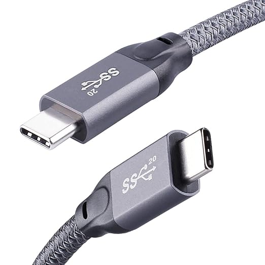 QCEs USB C Monitor Cable 3.3FT 8K30Hz 4K30Hz for Portable Monitor, USB C 3.2 Gen 2x2 Video Cable 20Gbps Data Transfer, 100W PD Charging Compatible for iPhone 17 MacBook iPad Carplay SSD KYY MNN