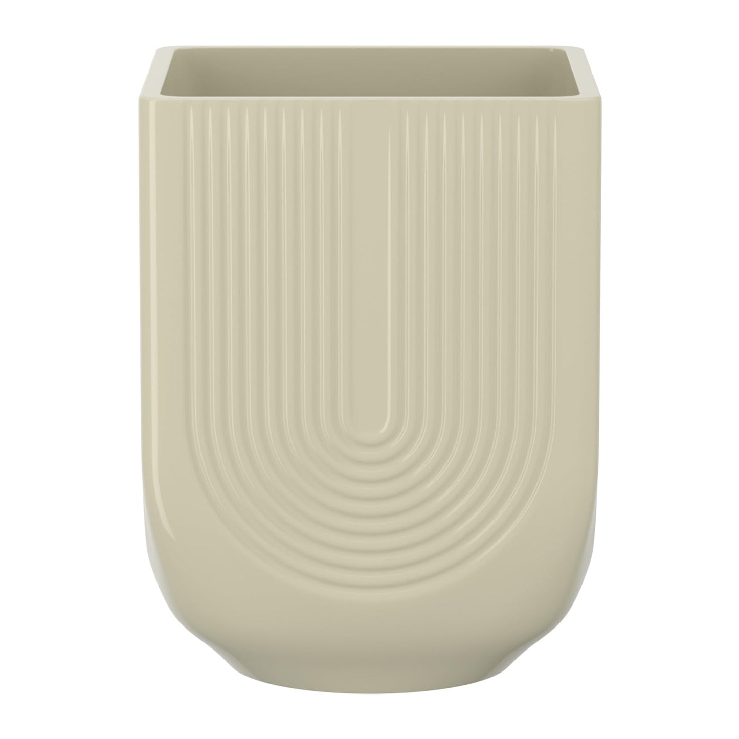 XiHuaer Ceramic Planter, 6 Inch Plant Pot with Drainage Hole, Indoor Outdoor Planter Flower Pots, Ivory Pot for Plants