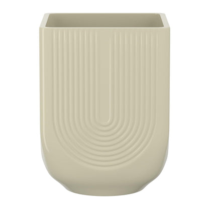 XiHuaer Ceramic Planter, 6 Inch Plant Pot with Drainage Hole, Indoor Outdoor Planter Flower Pots, Ivory Pot for Plants
