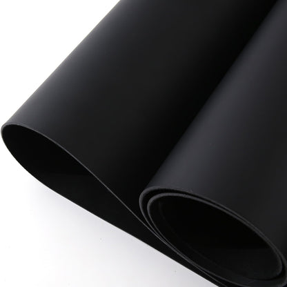 Large Size 16"x70" Leather, Cowhide Veg Tan Leather for Leather Belt Bag Strap Craft Shoe Making Wallet, 2.5mm Thick Full Penetration Dyeing Black