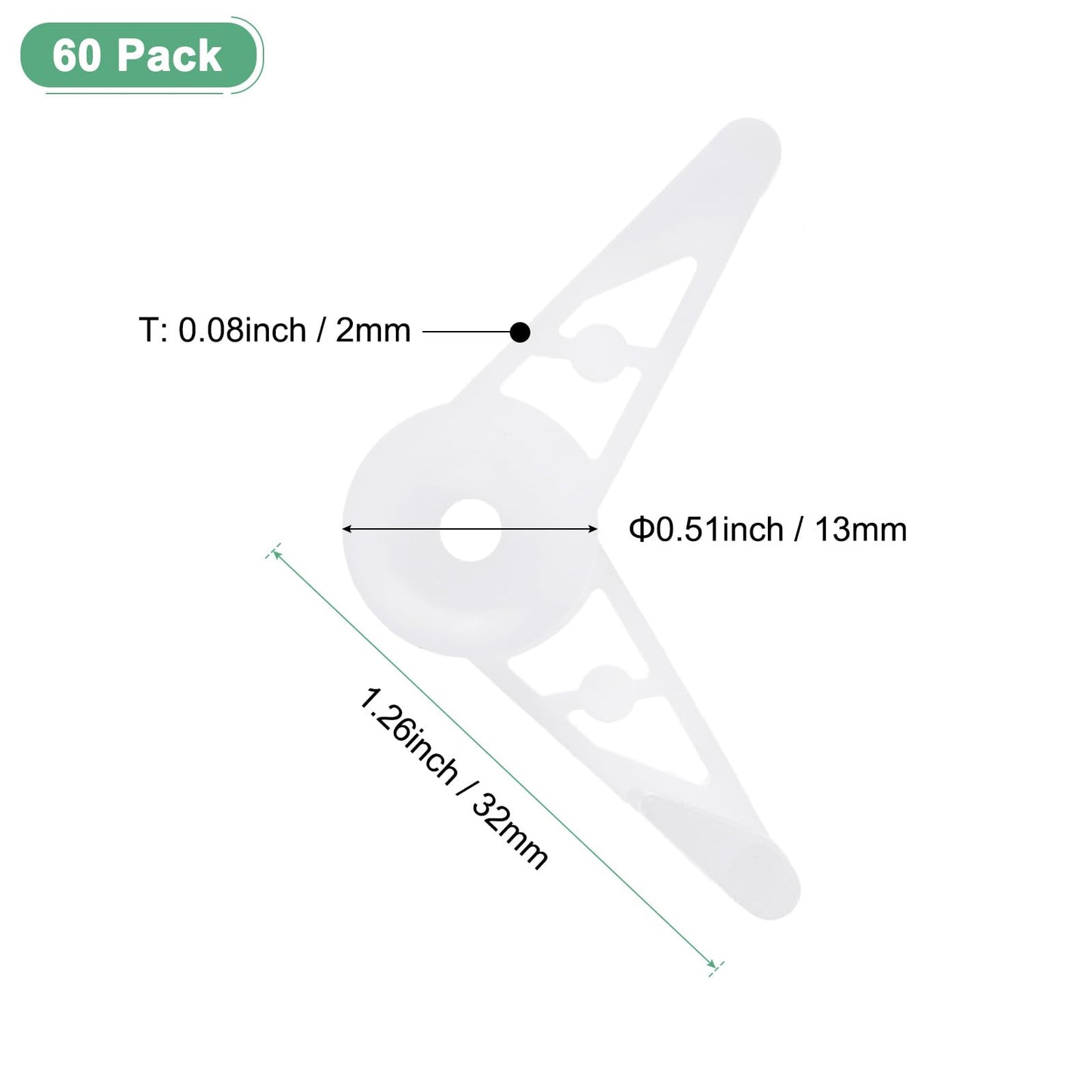 M METERXITY 60-Pack Adjustable Plant Clips, 360 Degree Plant Training Clips, Plant Stem Bender Training Clips for Low Stress Training/Plant Ties/Gardening Accessories [White]