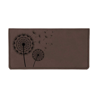 CAROUSELCHECKS Make A Wish Laser Engraved Leatherette Checkbook Cover