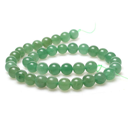MJDCB Natural Stone Beads Green Aventurine Round Loose Beads for Jewelry Making DIY Bracelet Necklace (8mm)