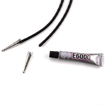 JewelrySupply Create Your Own Bolo Tie Kit - Bolo Cord, Slide, Tips & Glue