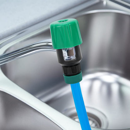 Water Connector Universal Tap to Garden Hose Pipe Connector, Mixer Kitchen Tap Adapter Faucet Adapter Hose Connector for Indoor, Outdoor, Garden, Patio, Watering Irrigation Tool (green)