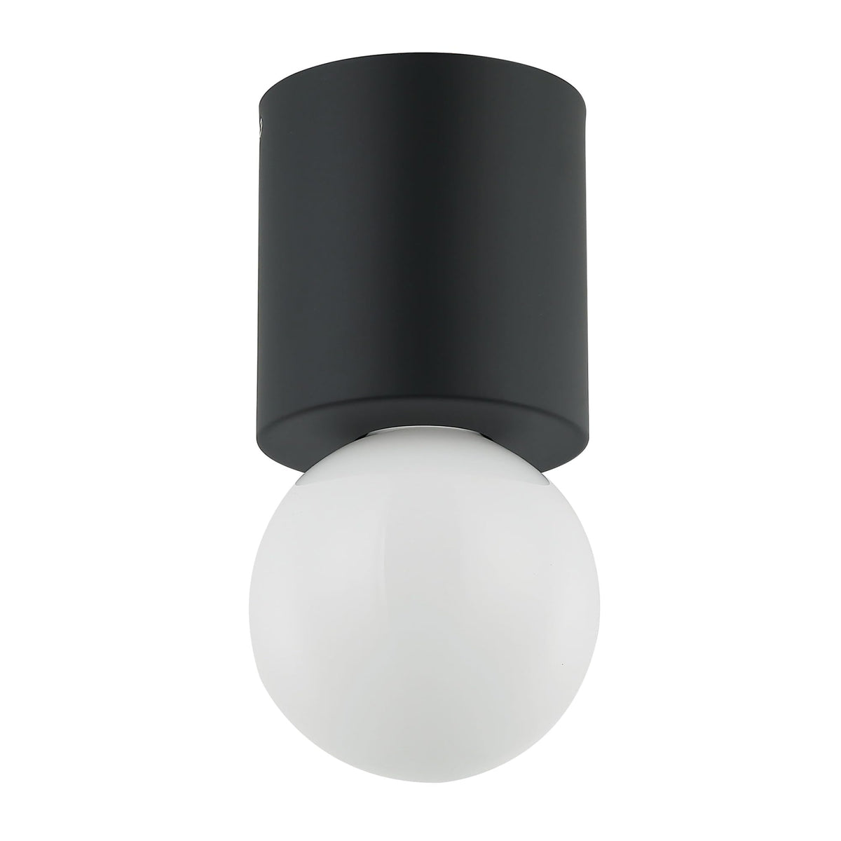 Dainolite Flush Mount Light Fixture, Matte Black, Model TRN-51FH-MB