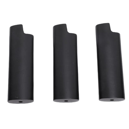 AYNEFY 3PCS Metal Lighter Case – Zinc Alloy Protective Sleeve for Lighters, Travel-Friendly Lighter Holder for Bar, Party & Gifts, Stylish Black Lighter Accessory (Pack of 3)